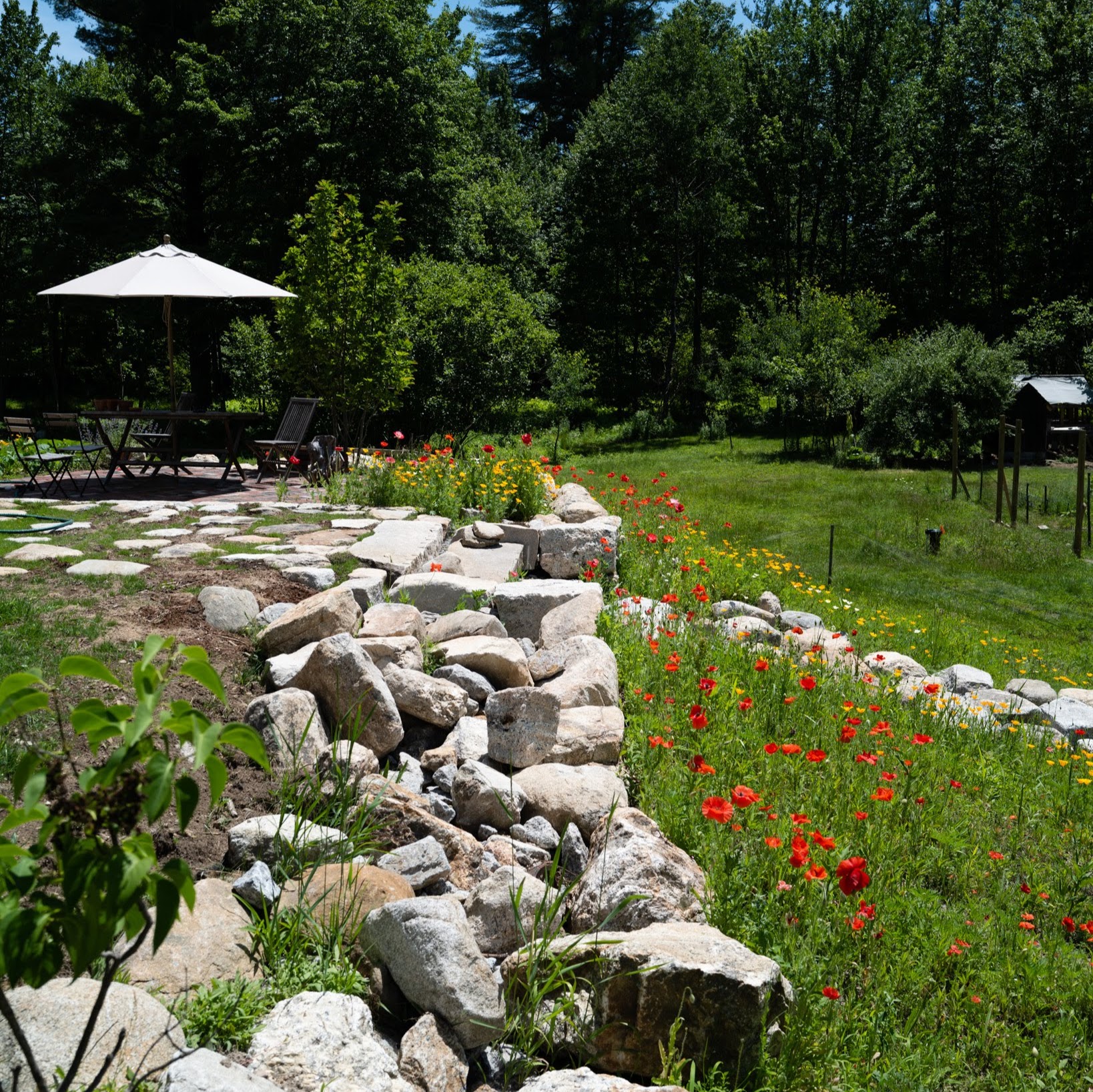 stone terrace