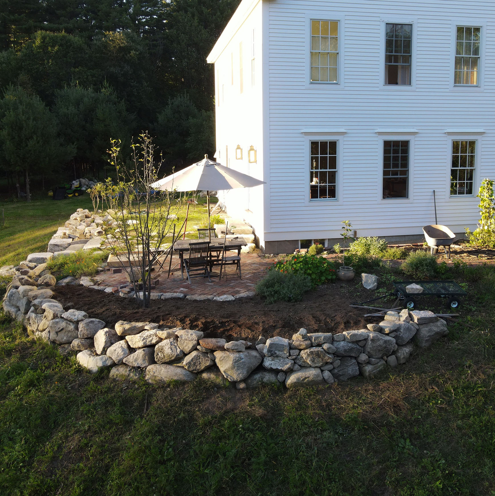 stone terrace